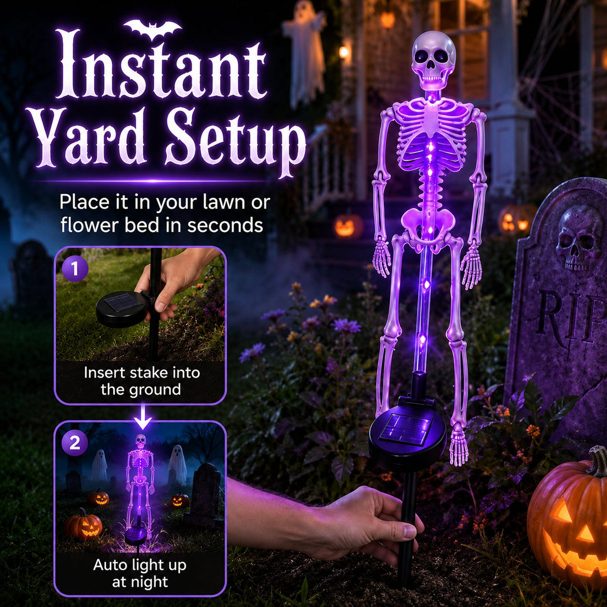 Turbo Cables – LED Skeleton Yard Decor