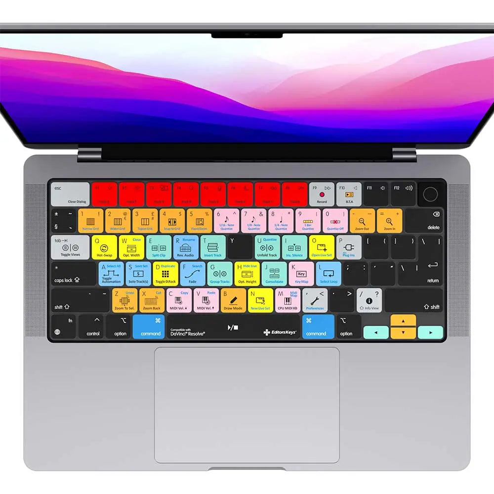 Ableton Live Keyboard Covers for MacBook and iMac Editors Keys