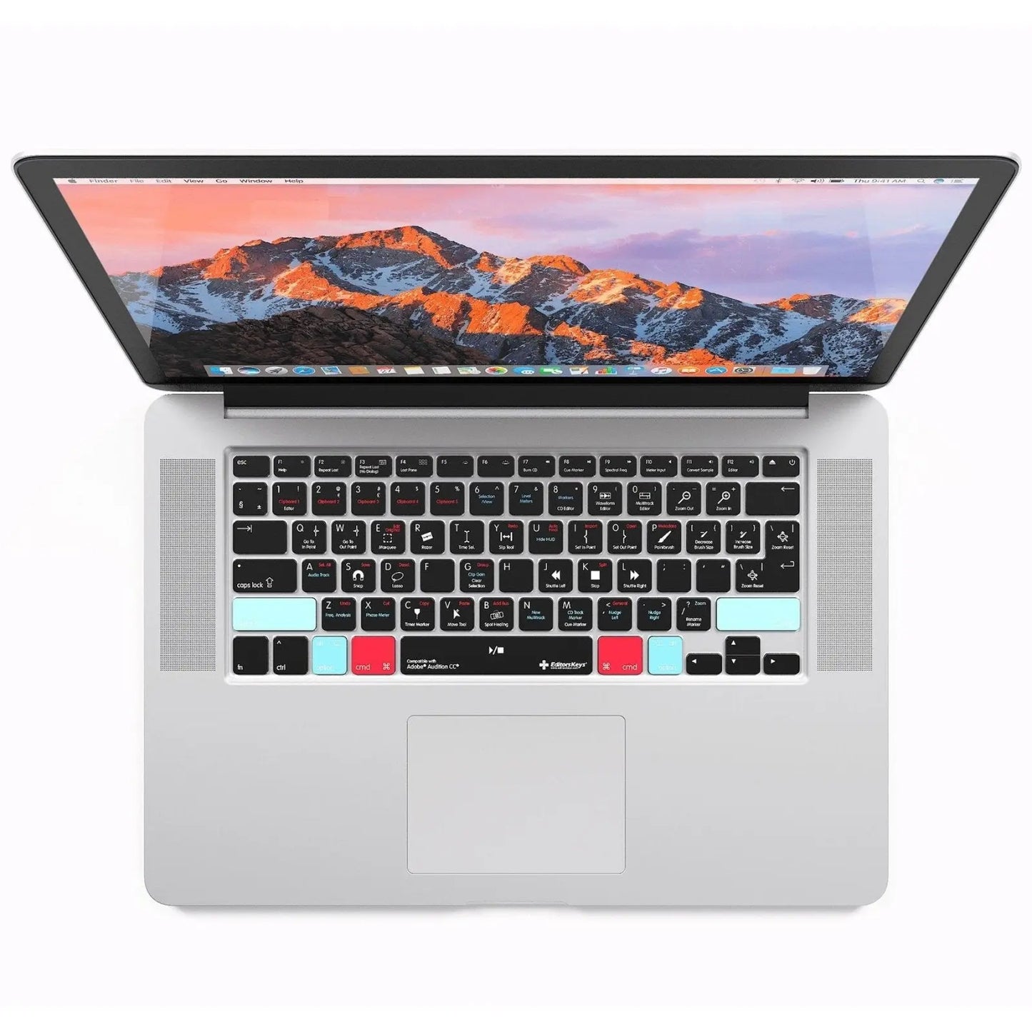 Adobe Audition Keyboard Covers for MacBook and iMac Editors Keys