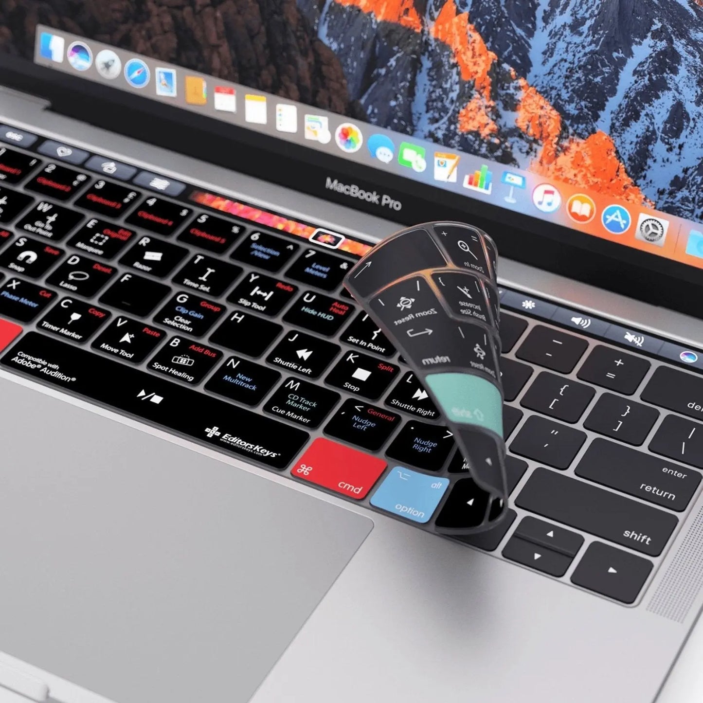 Adobe Audition Keyboard Covers for MacBook and iMac Editors Keys