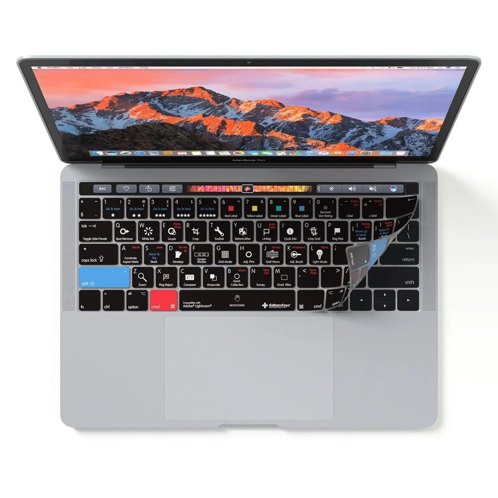 Adobe Lightroom Keyboard Covers for MacBook and iMac Editors Keys