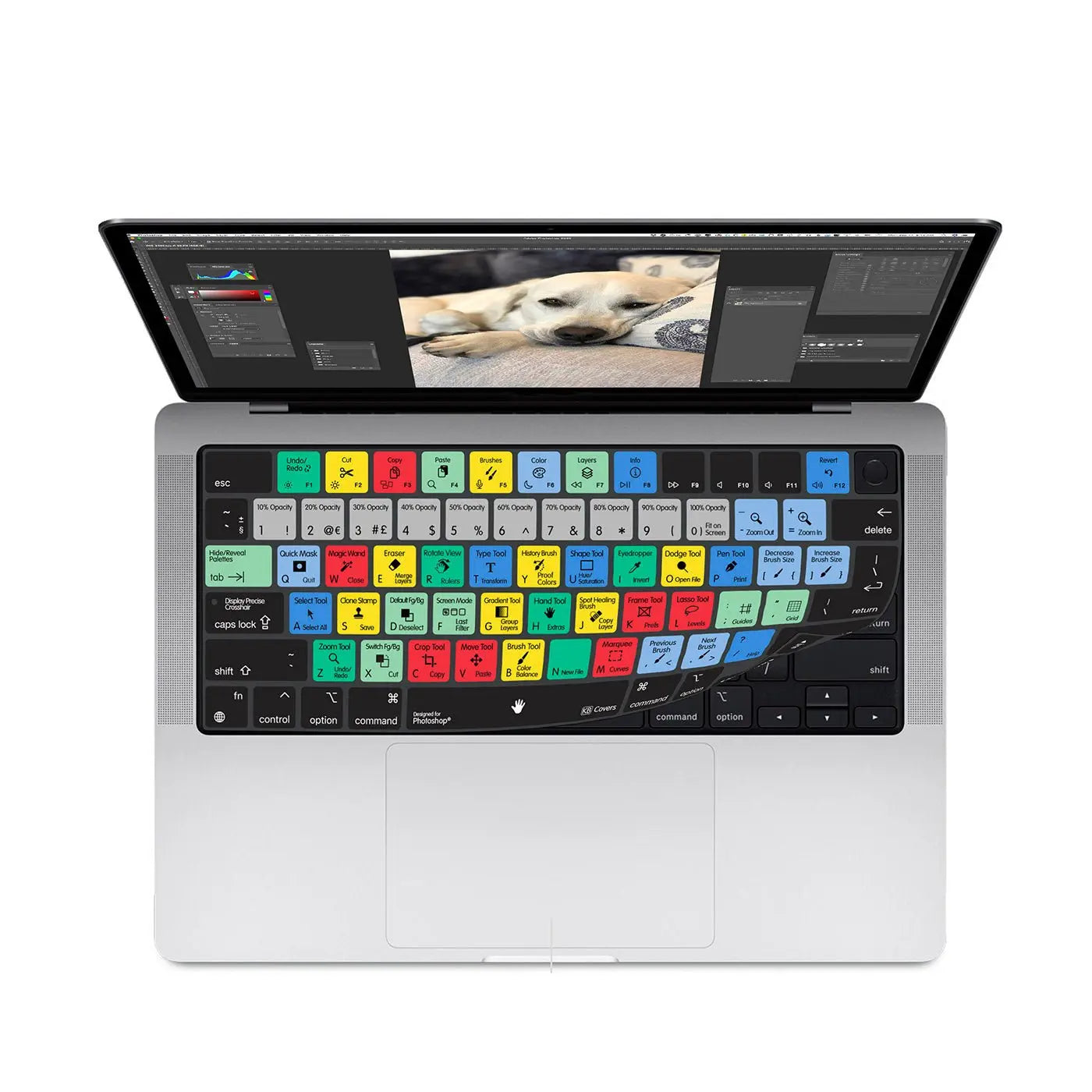 Adobe Photoshop Keyboard Covers for MacBook and iMac Editors Keys