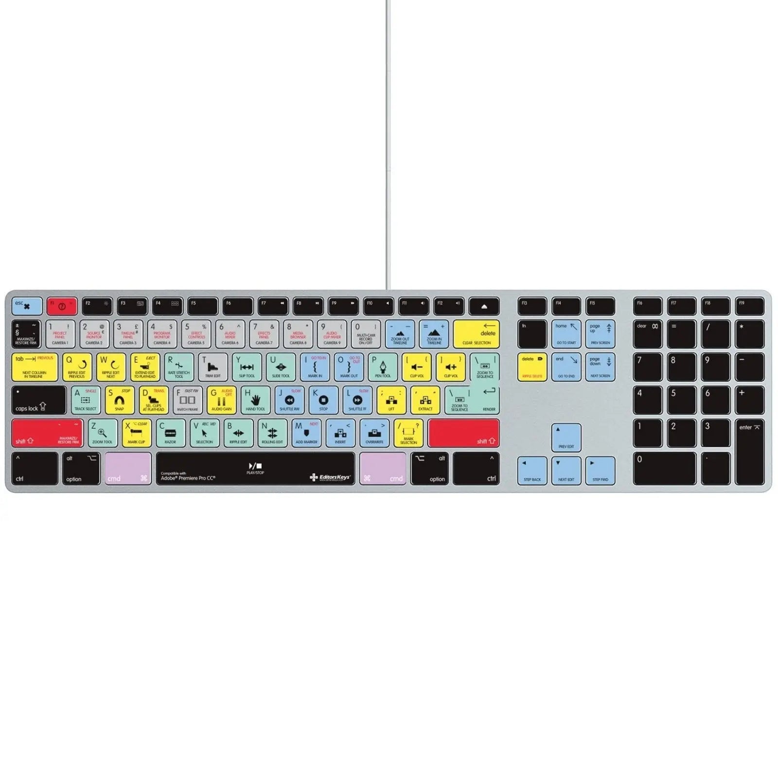 Adobe Premiere Keyboard Covers for MacBook and iMac Editors Keys