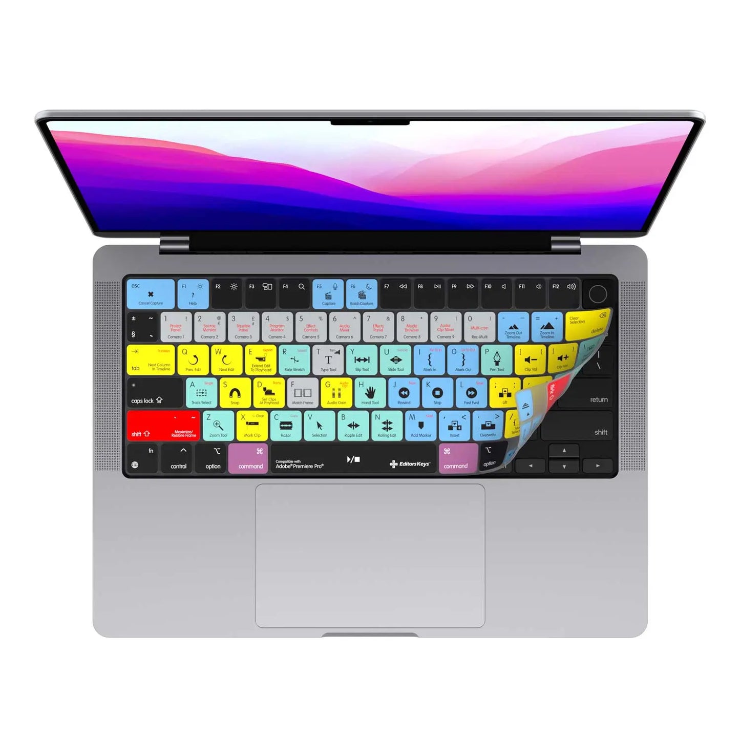Adobe Premiere Keyboard Covers for MacBook and iMac Editors Keys