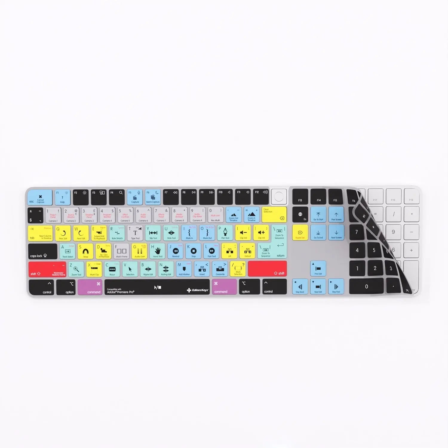 Adobe Premiere Keyboard Covers for MacBook and iMac Editors Keys