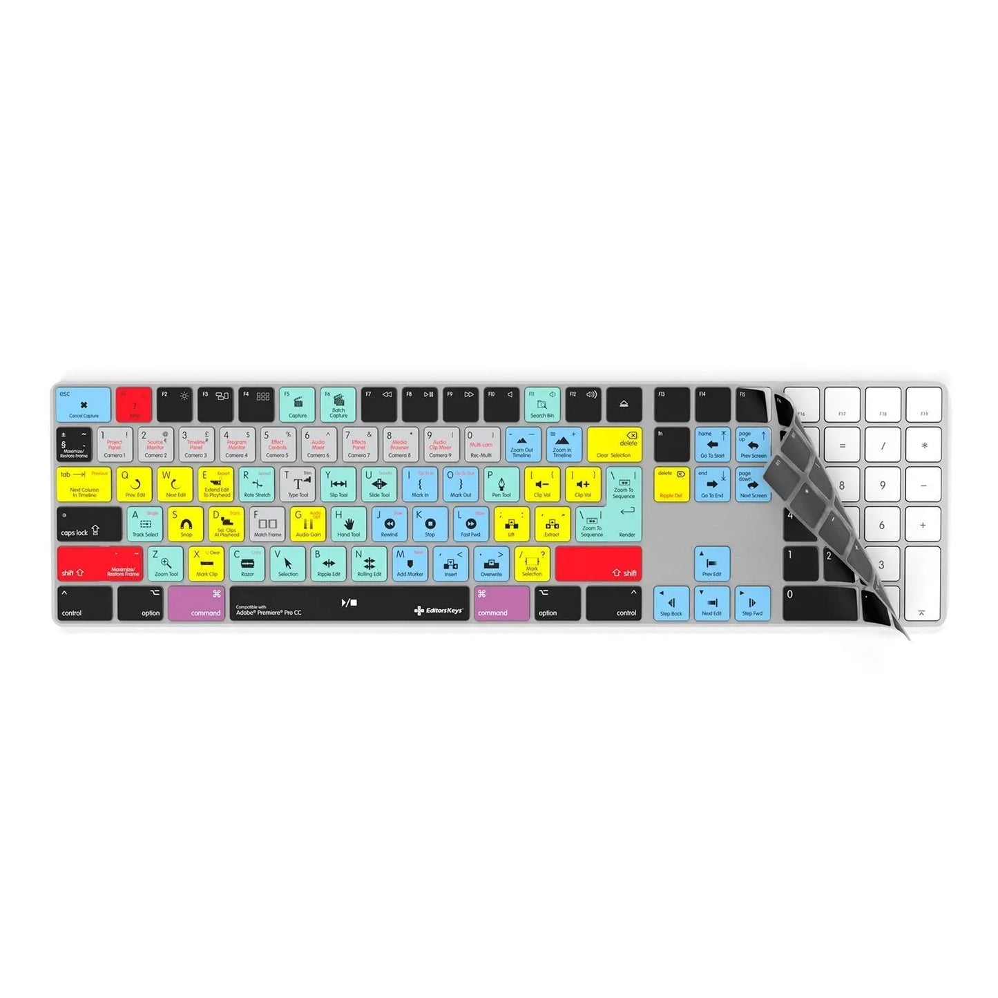 Adobe Premiere Keyboard Covers for MacBook and iMac Editors Keys