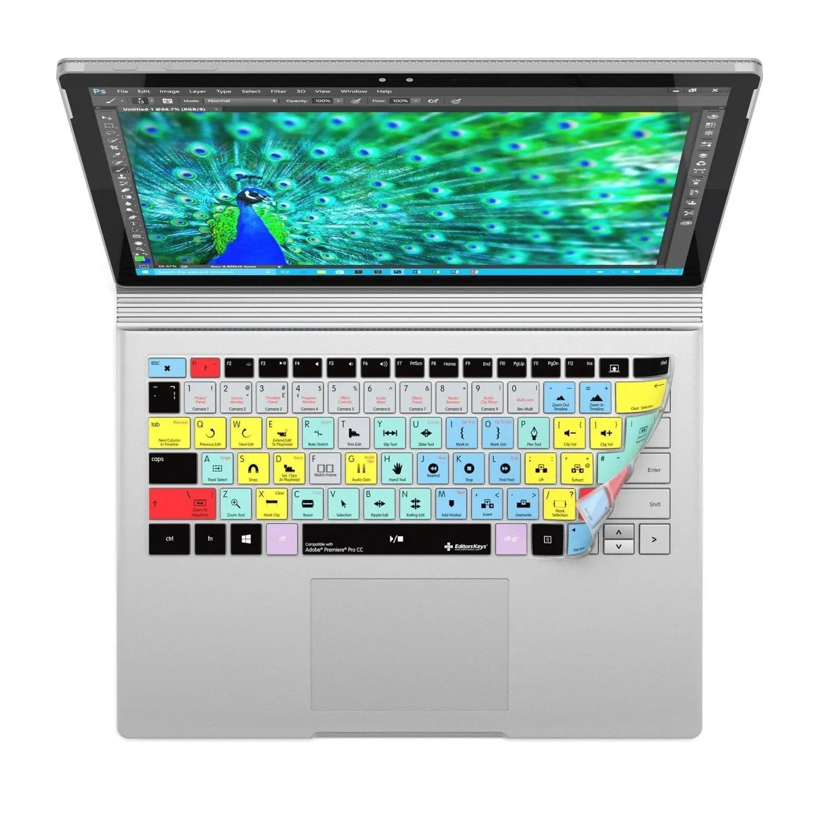 Adobe Premiere Pro Keyboard Covers for Microsoft Surface Line Editors Keys
