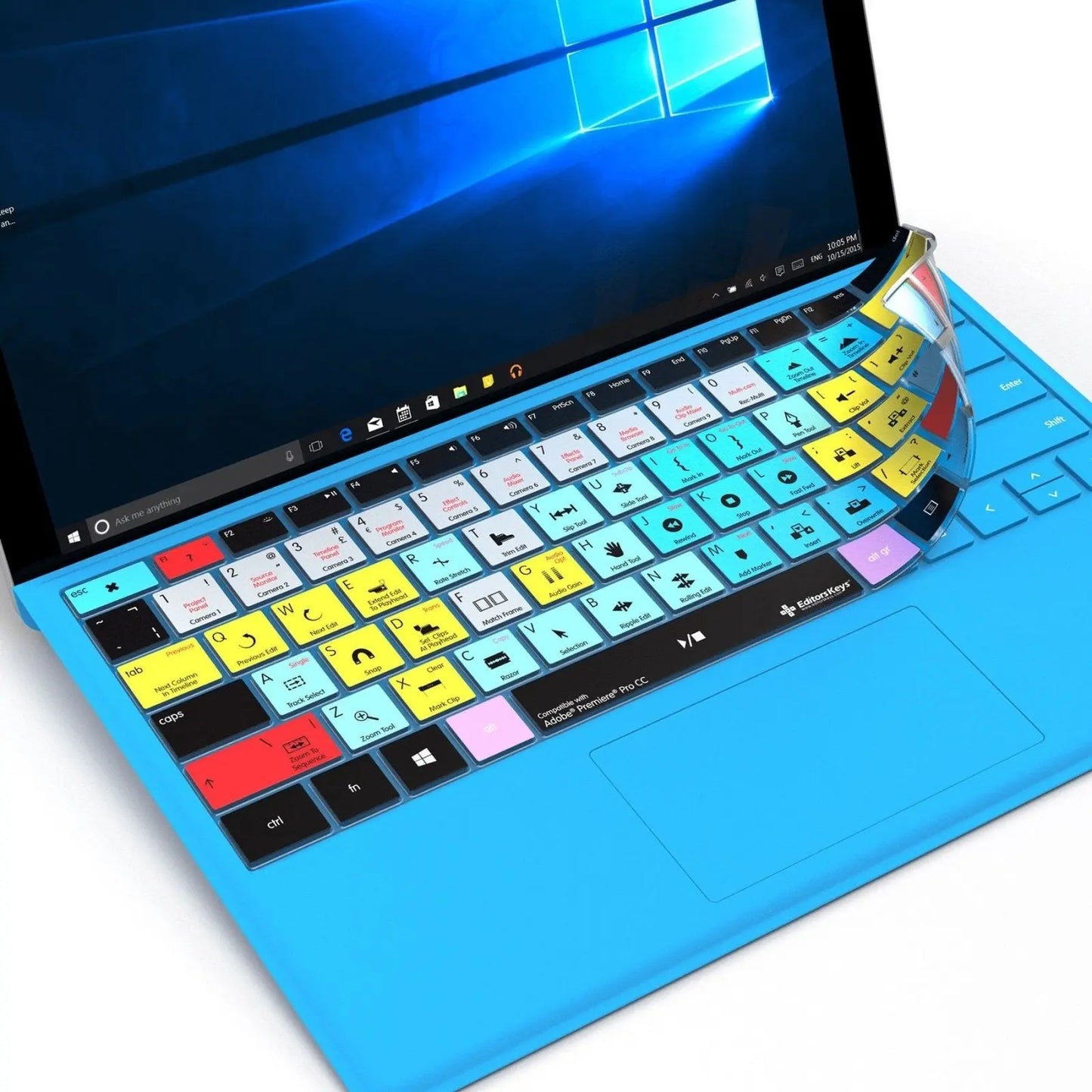 Adobe Premiere Pro Keyboard Covers for Microsoft Surface Line Editors Keys