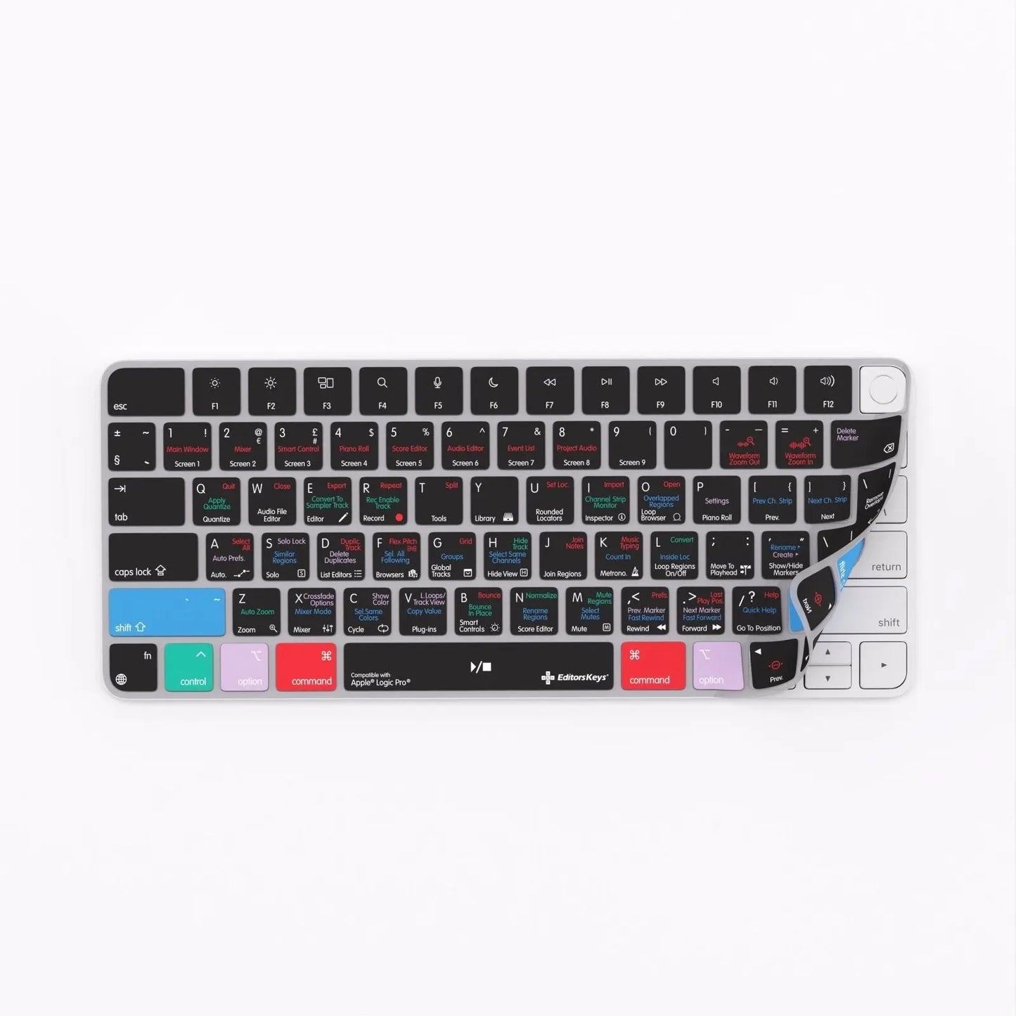 Apple Logic Pro Keyboard Covers for MacBook and iMac Editors Keys