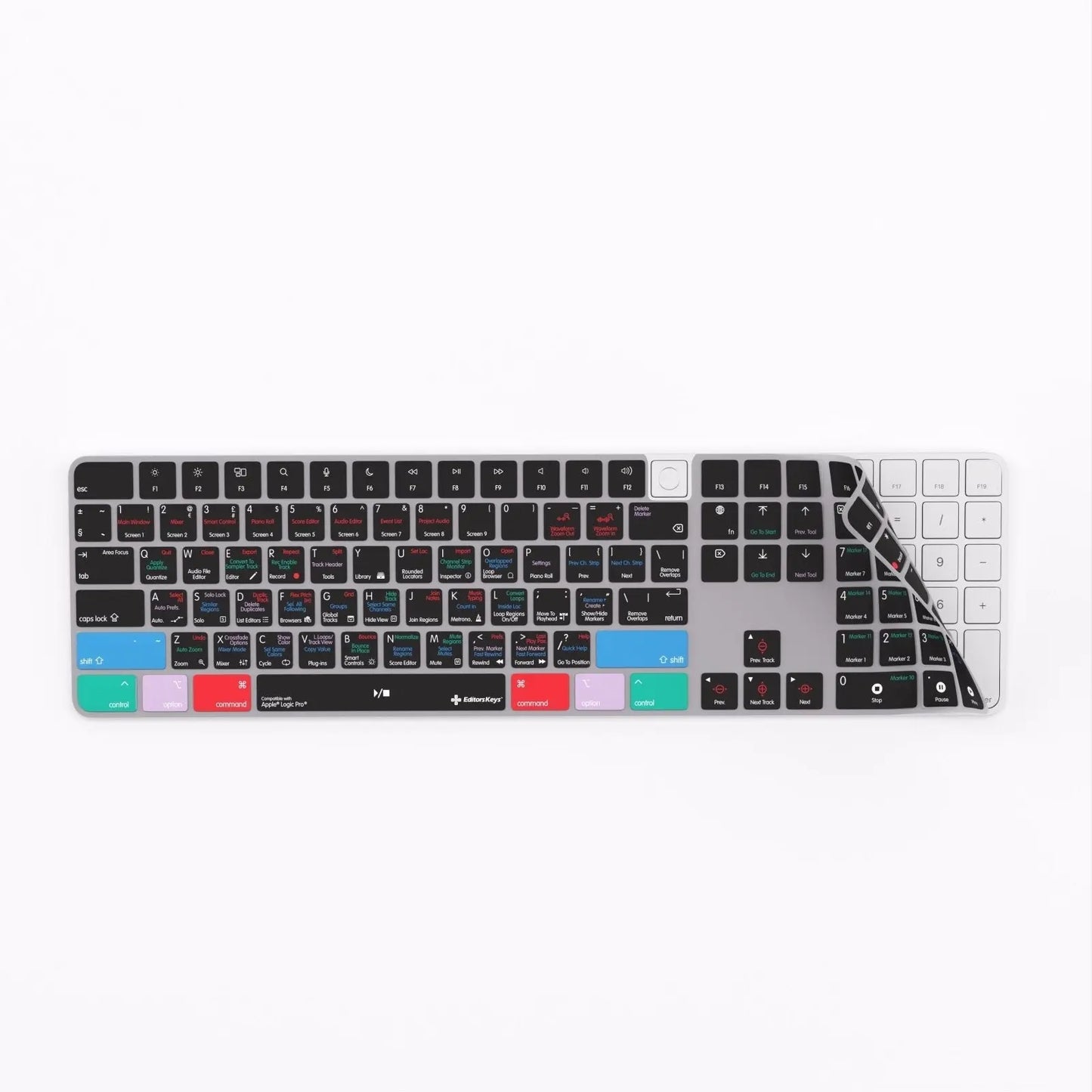 Apple Logic Pro Keyboard Covers for MacBook and iMac Editors Keys