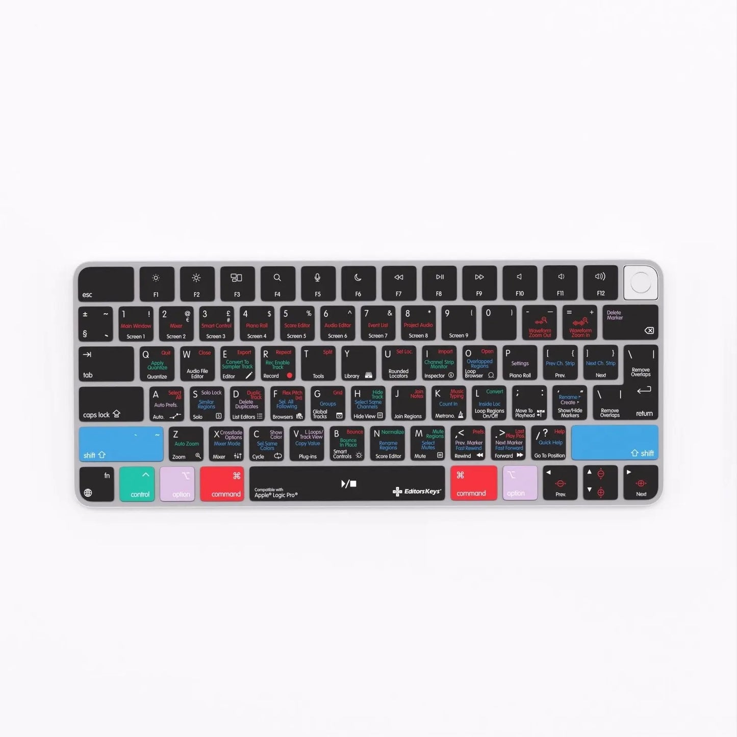 Apple Logic Pro Keyboard Covers for MacBook and iMac Editors Keys