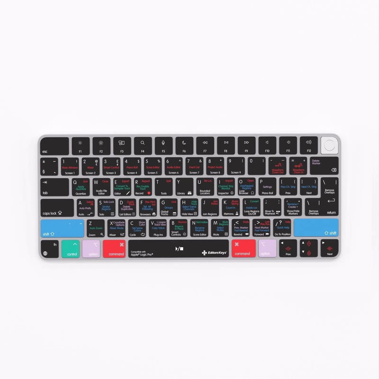Apple Logic Pro Keyboard Covers for MacBook and iMac Editors Keys
