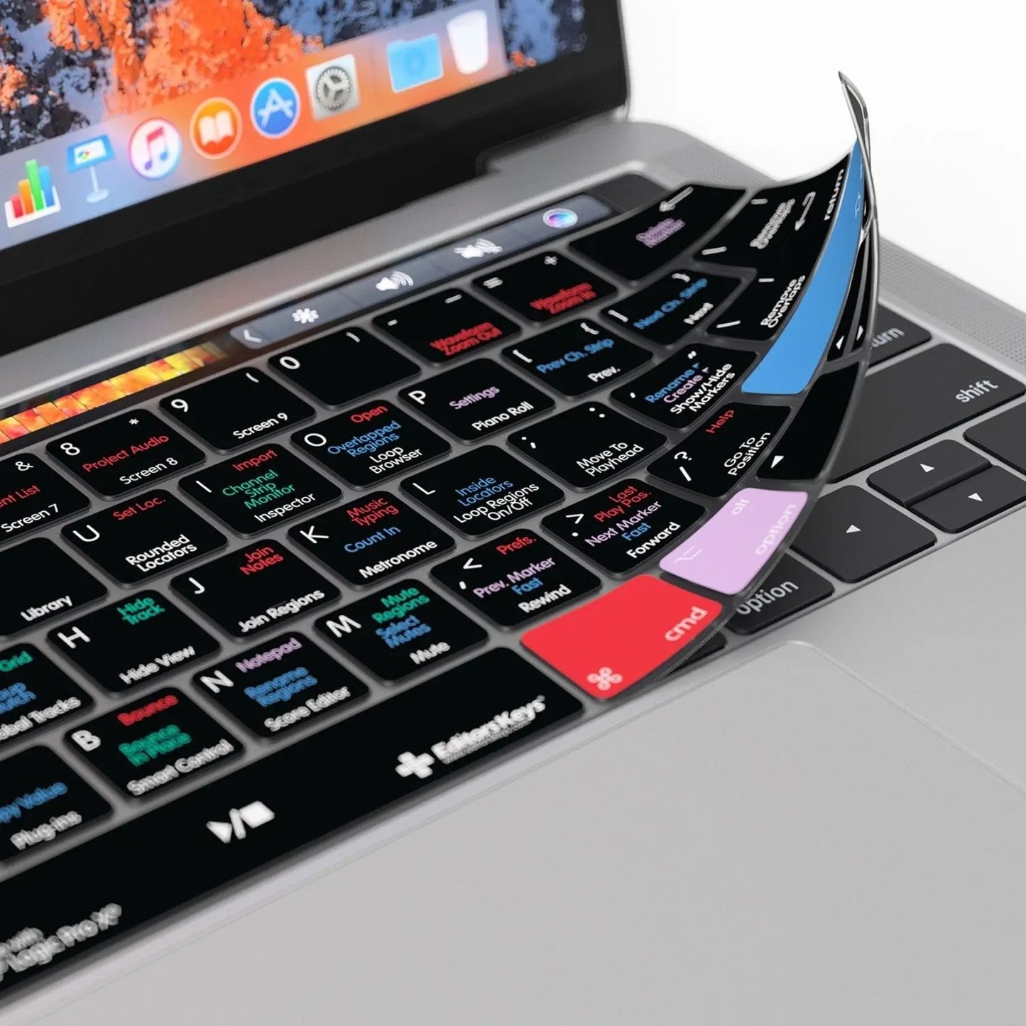 Apple Logic Pro Keyboard Covers for MacBook and iMac Editors Keys