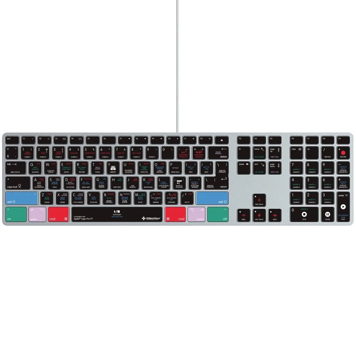 Apple Logic Pro Keyboard Covers for MacBook and iMac Editors Keys