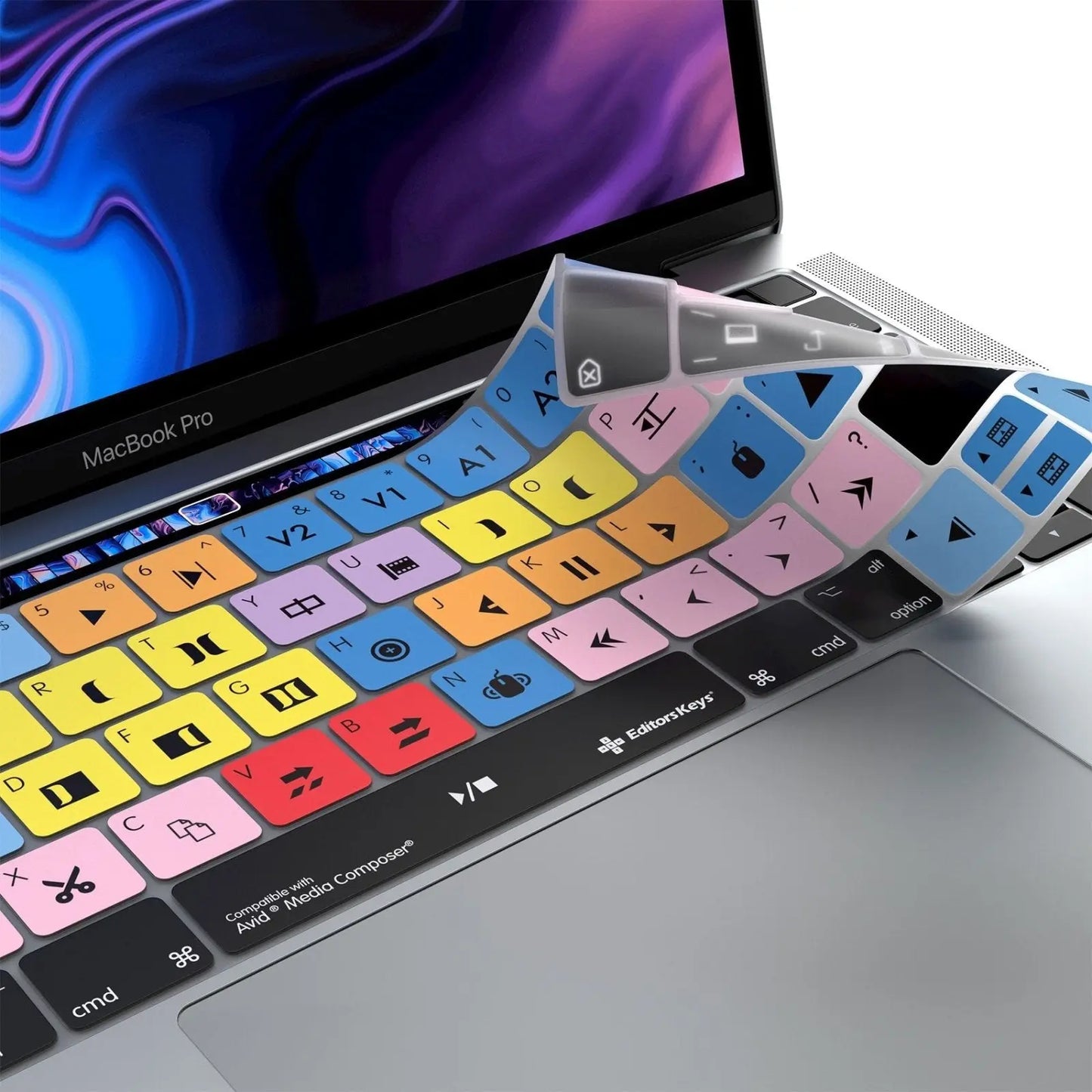 Avid Media Composer Keyboard Covers for MacBook and iMac Editors Keys