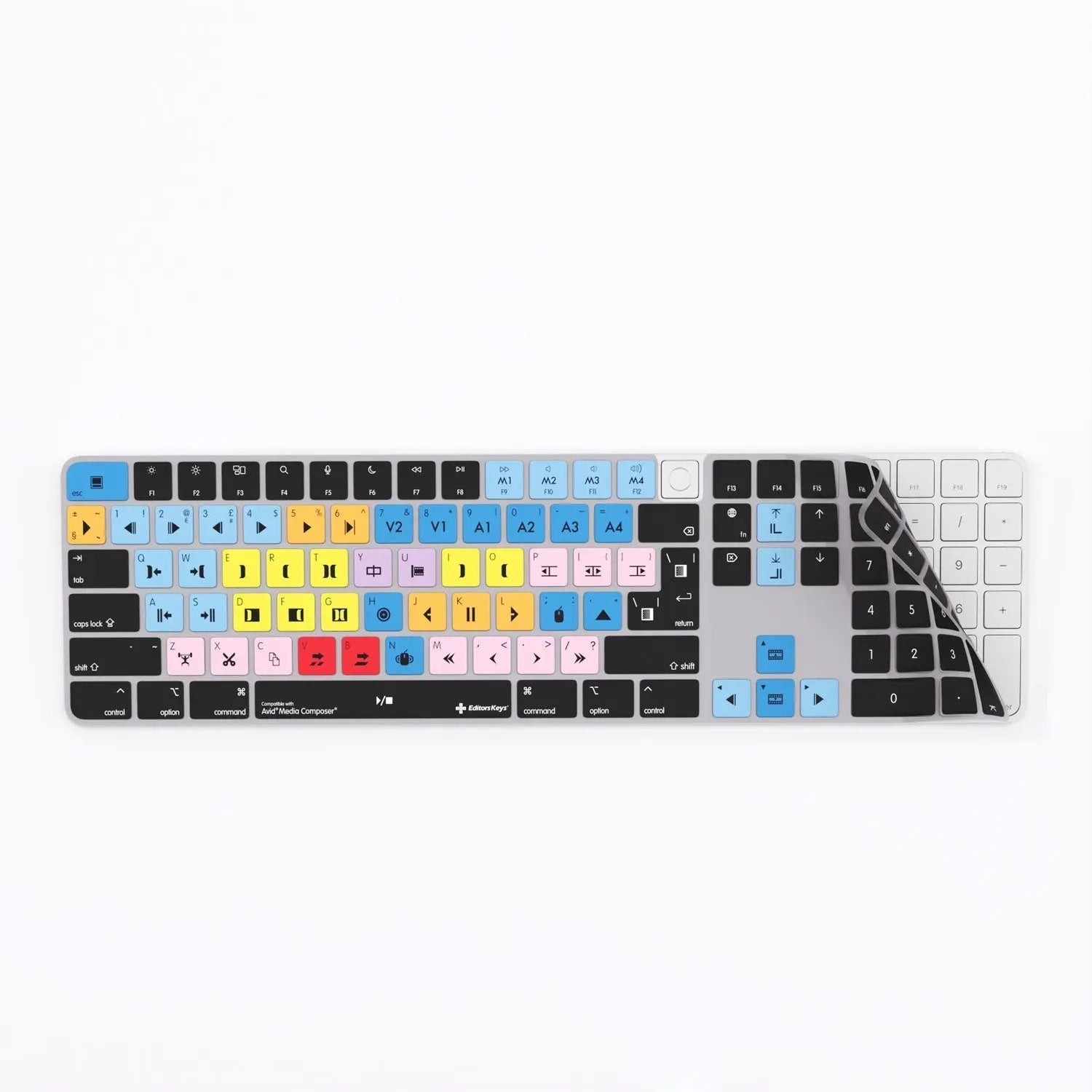 Avid Media Composer Keyboard Covers for MacBook and iMac Editors Keys