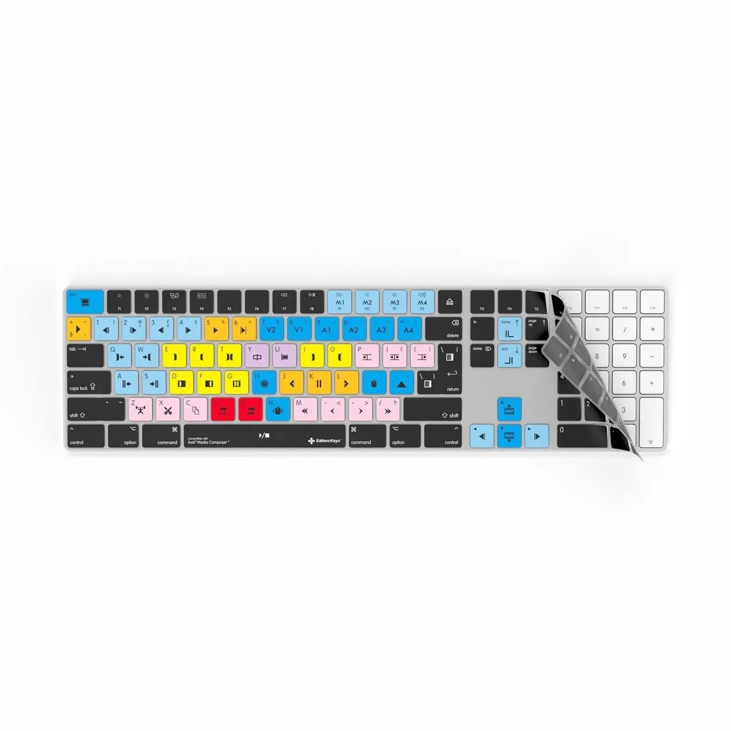 Avid Media Composer Keyboard Covers for MacBook and iMac Editors Keys