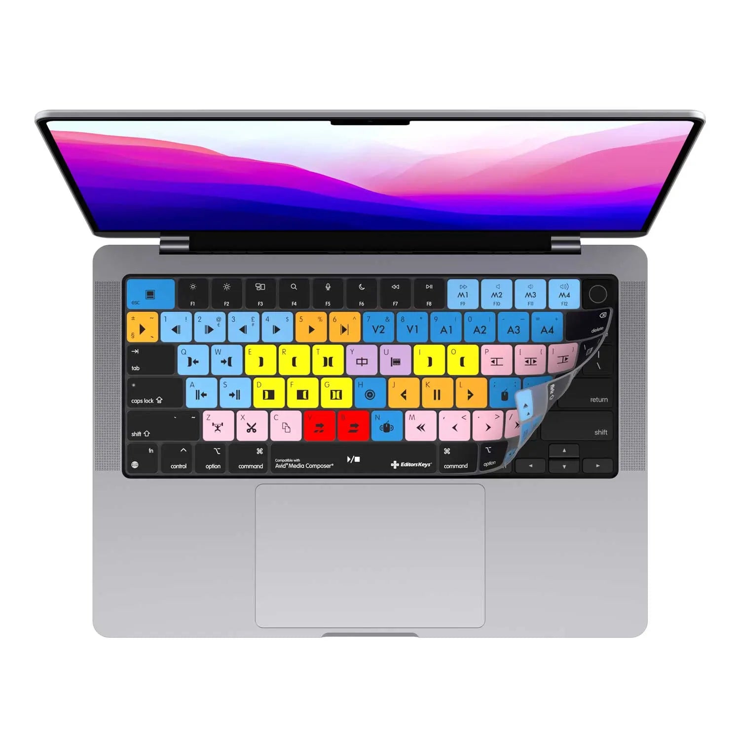 Avid Media Composer Keyboard Covers for MacBook and iMac Editors Keys
