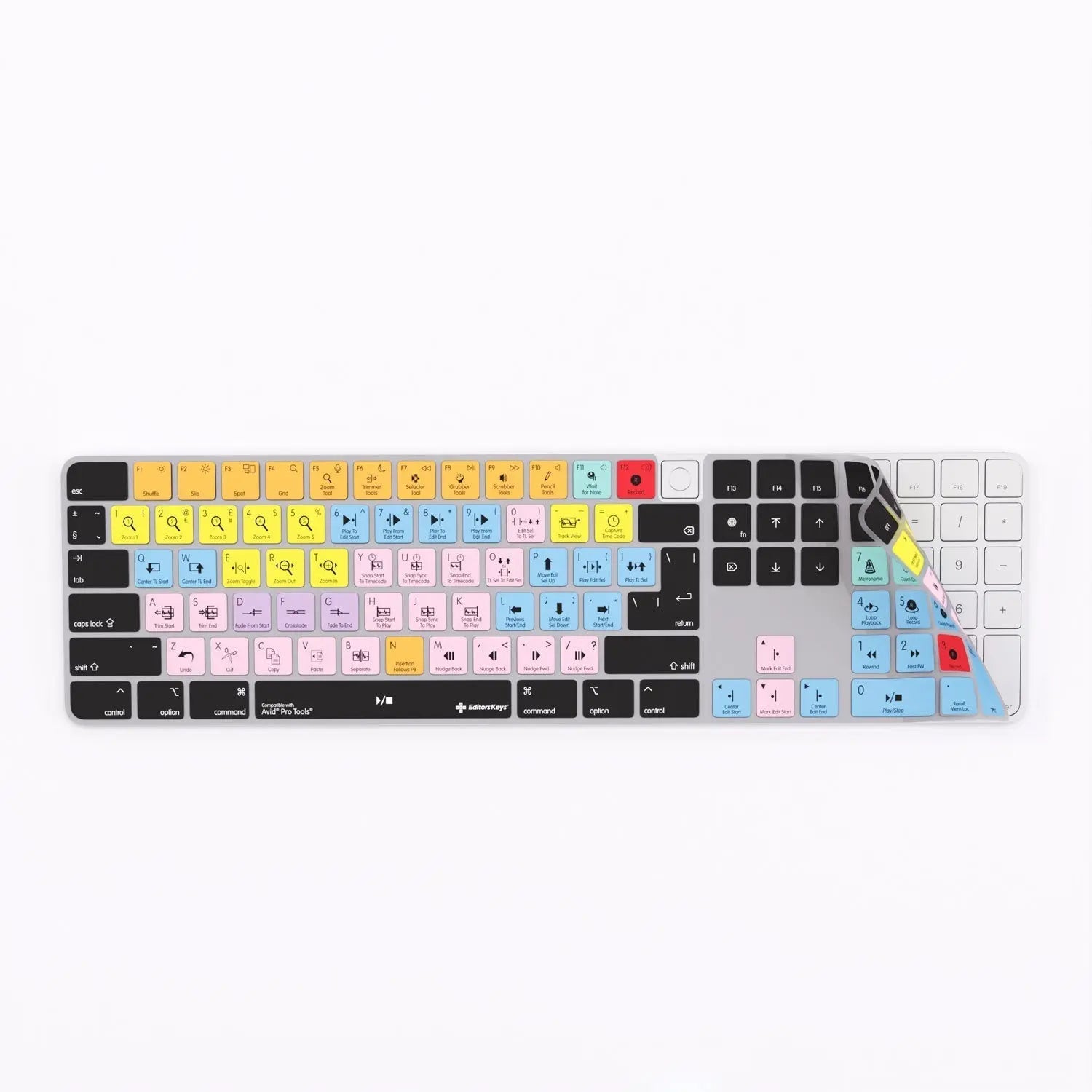 Avid Pro Tools Keyboard Covers for MacBook and iMac Editors Keys