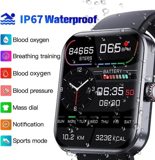 Turbo Blood Glucose Monitoring Smartwatch Ventayo