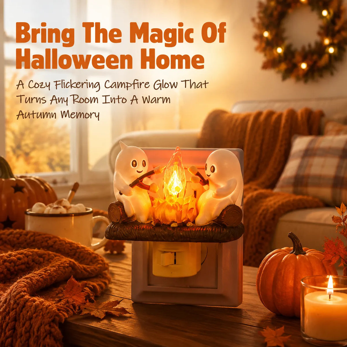 Turbo Cables – Cozy Halloween Campfire Night Light