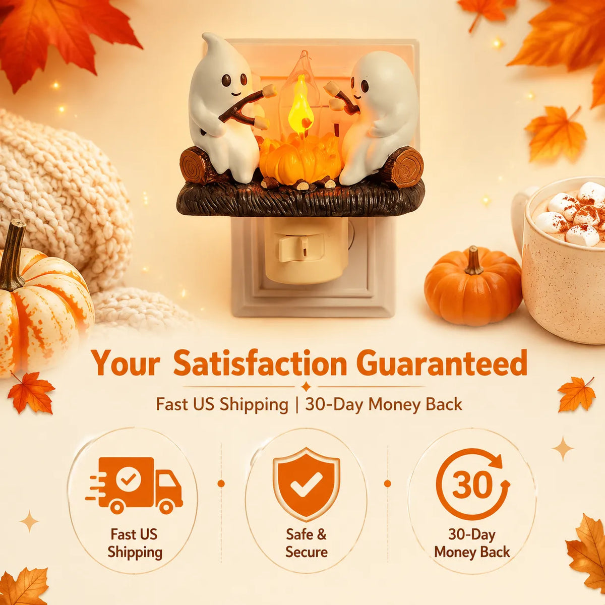 Turbo Cables – Cozy Halloween Campfire Night Light