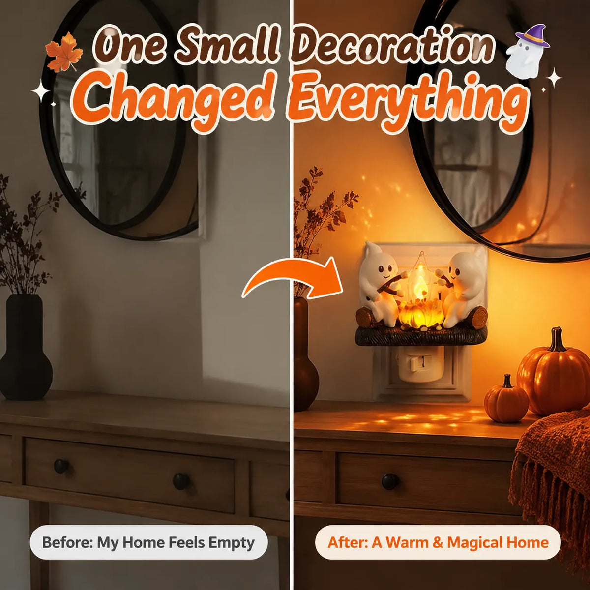 Turbo Cables – Cozy Halloween Campfire Night Light