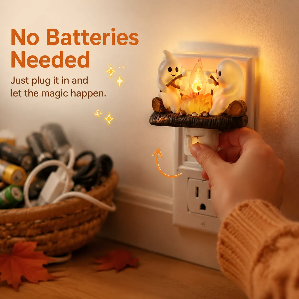 Turbo Cables – Cozy Halloween Campfire Night Light