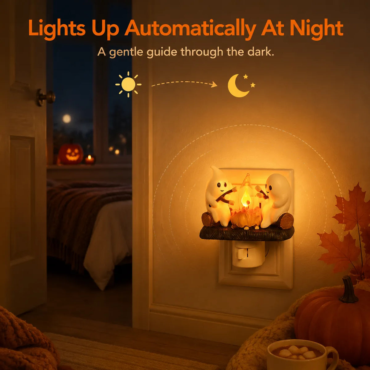 Turbo Cables – Cozy Halloween Campfire Night Light
