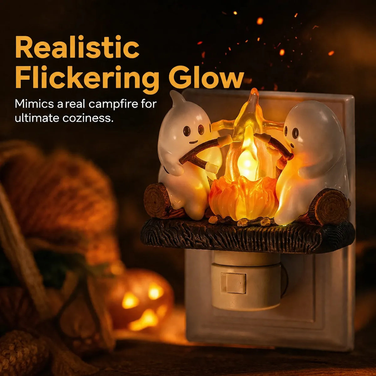 Turbo Cables – Cozy Halloween Campfire Night Light