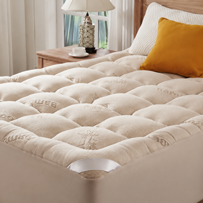 Turbo Cables – Collection | Bamboo Viscose Mattress Protector with Quilted Design | Waterproof & Breathable for Ultimate Sleep Comfort