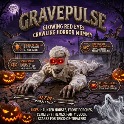 Turbo Cables – Glowing Red Eyes Crawling Horror Mummy