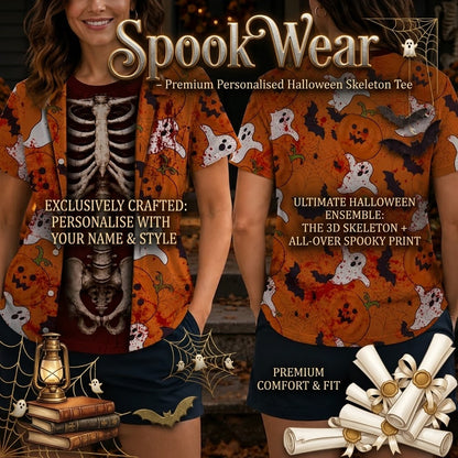 Turbo Cables – Premium Personalised Halloween Skeleton Tee