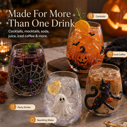Turbo Cables – Artisan Halloween Drinking Glass