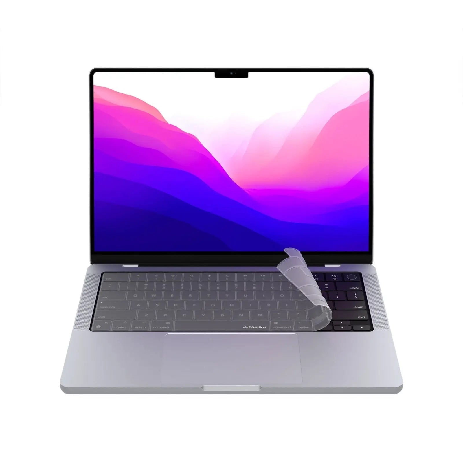 Clear Keyboard Cover - MacBook Pro 14"-16" and MacBook Air 2022-2024 Editors Keys
