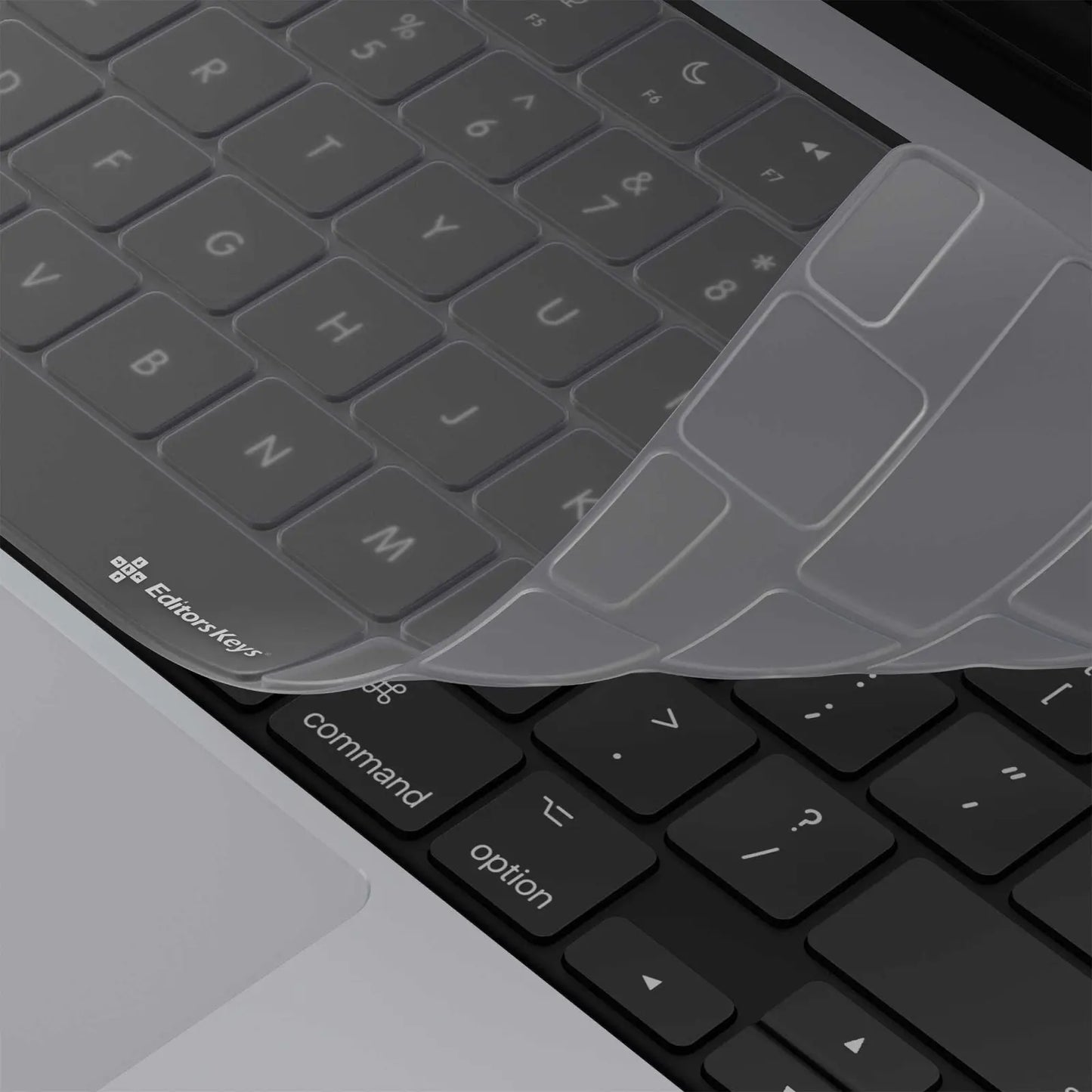 Clear Keyboard Cover - MacBook Pro 14"-16" and MacBook Air 2022-2024 Editors Keys