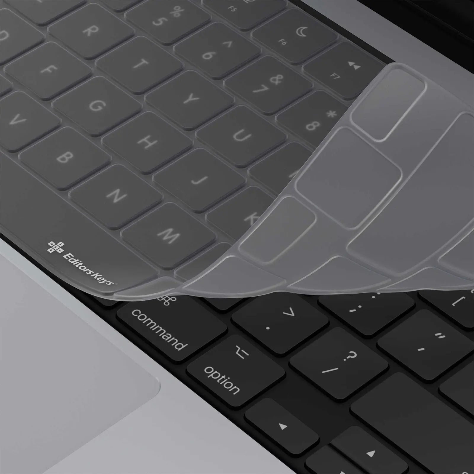 Clear Keyboard Cover - MacBook Pro 14"-16" and MacBook Air 2022-2024 Editors Keys