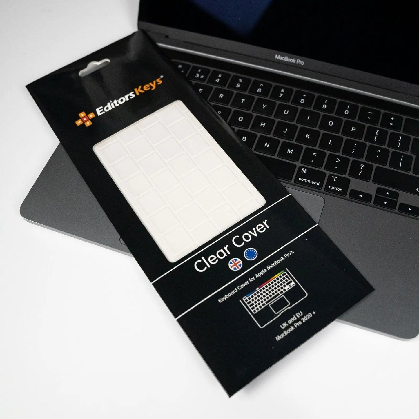 Clear Keyboard Cover - MacBook Pro or M1 2020-2021 Editors Keys