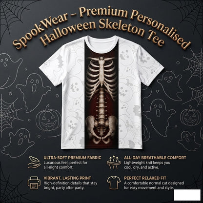 Turbo Cables – Premium Personalised Halloween Skeleton Tee
