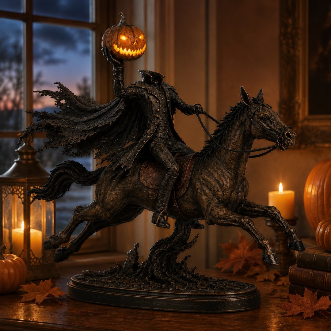 Turbo Cables – Headless Horseman Halloween Statue