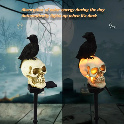 Turbo Cables – Animated Solar Skull Garden Stake