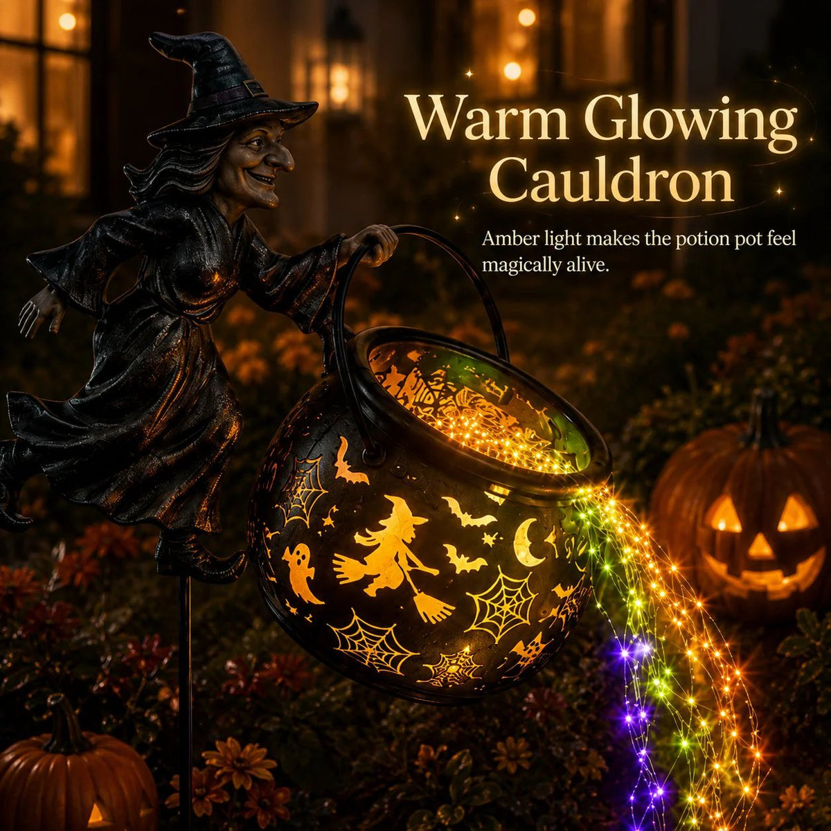Turbo Cables – Halloween Witch Garden Light