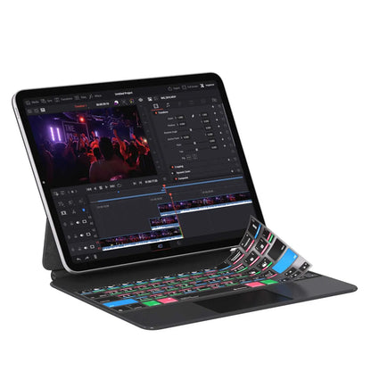 Davinci Resolve Keyboard Cover for iPad Magic Case Editors Keys