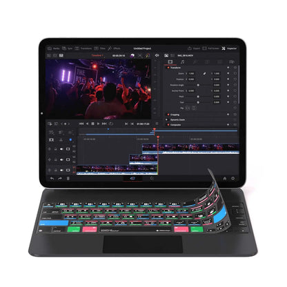 Davinci Resolve Keyboard Cover for iPad Magic Case Editors Keys
