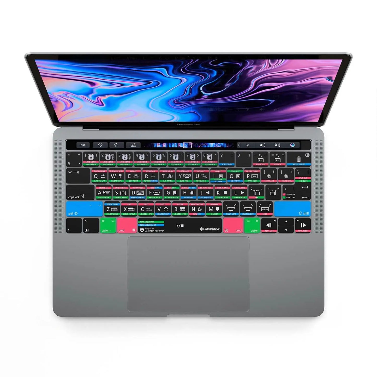DaVinci Resolve Keyboard Covers for MacBook and iMac Editors Keys