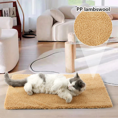 Non-Electric Heating Pad for Cats & Dogs – Washable Self-Warming Pet Mat Turbo Cables