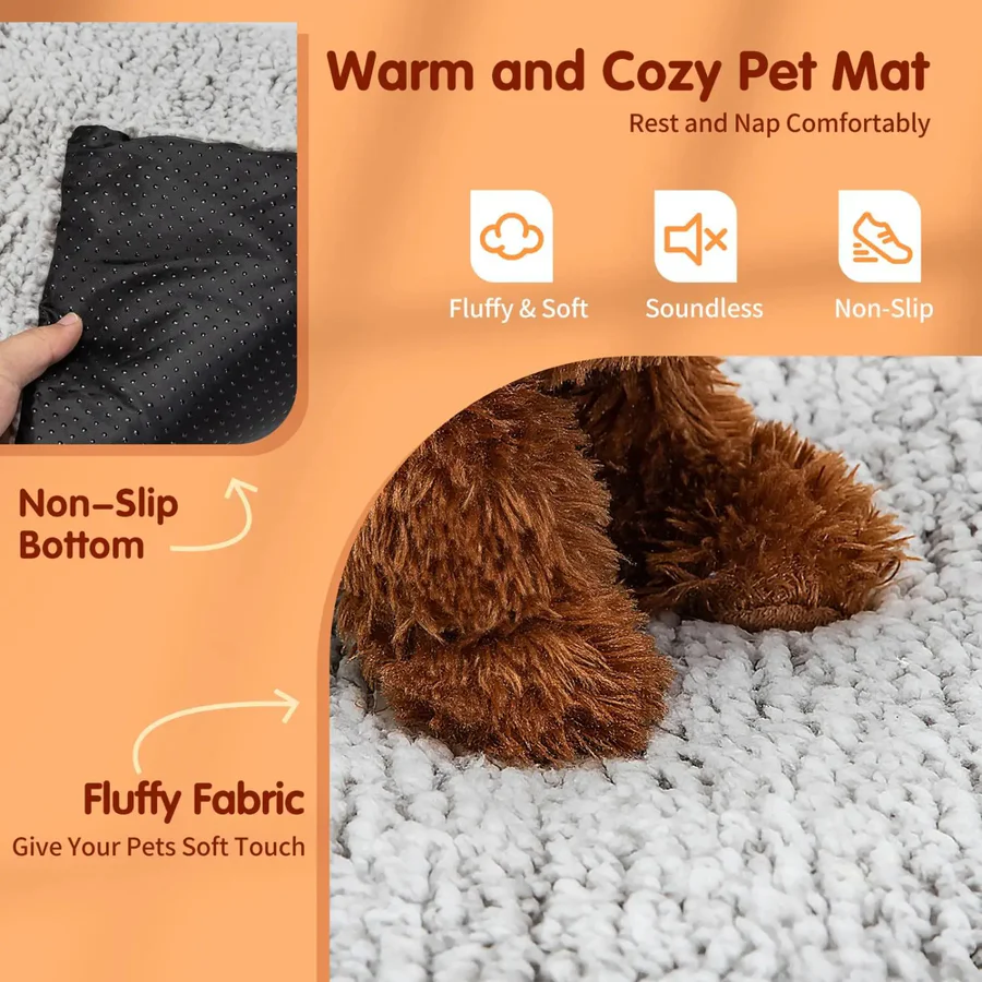 Non-Electric Heating Pad for Cats & Dogs – Washable Self-Warming Pet Mat Turbo Cables