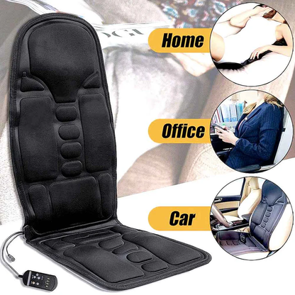 Turbo 8 Mode Massage Chair Pad With Heated Back Neck Cushion