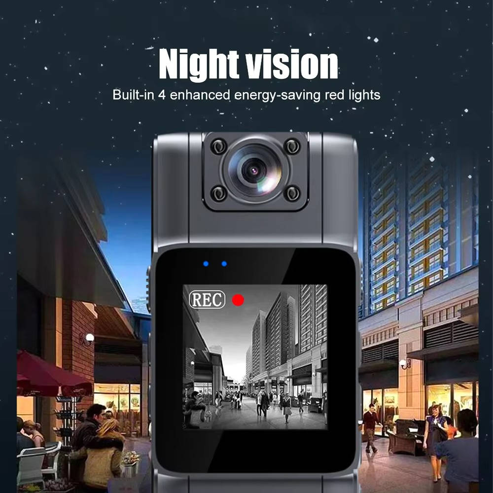 Turbo 180° police professional body camera with night vision