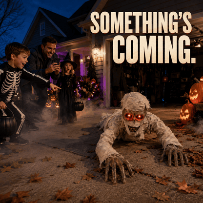 Turbo Cables – Glowing Red Eyes Crawling Horror Mummy